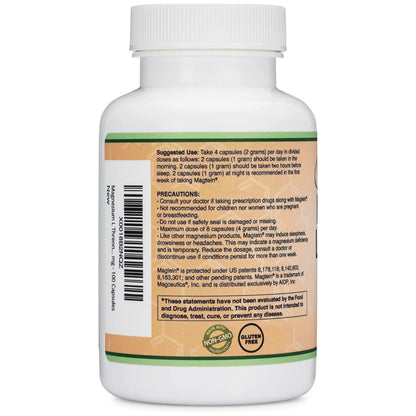 Double Wood, Magnesium L-Threonate, 2000 mg, 100 capsules