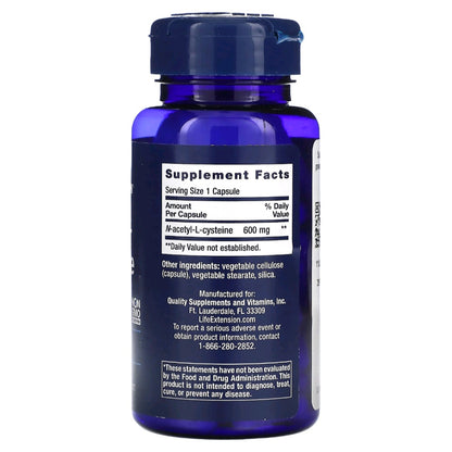 Life Extension, NAC, 600 mg, 60 Capsules