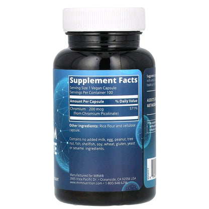 MRM Nutrition, Chromium Picolinate, 100 Capsules