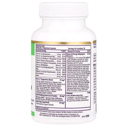 Paradise Herbs, B-Complex, 60 Capsules