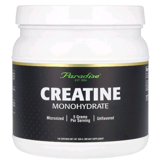 Paradise Herbs, Creatine Monohydrate, Unflavored, 500 g
